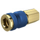 Riegler Unmistakable quick release coupling NW 7.8, G 1/4 IG, blue 137558