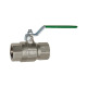 Riegler Drinking water ball valve, hand lever, IG/IG, MS chrome-plated, Rp 1/4 103406