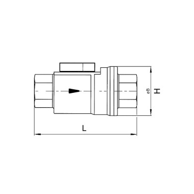 Riegler Coaxial valve, pneumatically operated, double-acting MS nickel-plated NBR, Rp 1 146432