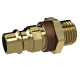 Riegler Distinctive nipple NW 7.8, brass plain, G 3/8 AG, brown 137573