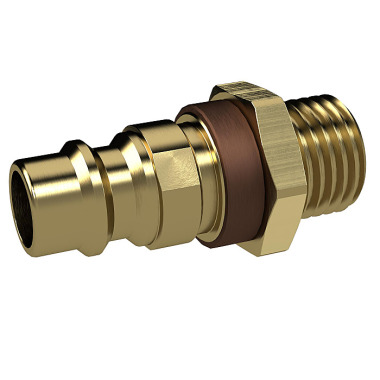 Riegler Distinctive nipple NW 7.8, brass plain, G 1/4 AG, brown 137572