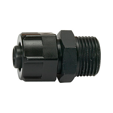 Riegler Screw-in fitting, for PVC pneumatic hose 11.6x9, G 3/8 114593