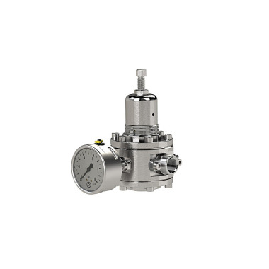 Riegler Stainless steel pressure regulator, 1.4404, reversible, G 1/2, 0.5 - 8 bar 129270