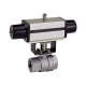 Riegler Stainless steel ball valve, pneumatic actuator, single acting, Rp 3/4 103590