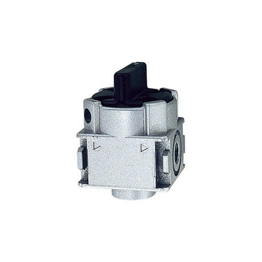 Riegler Ball valve 3/2-way »multifix-mini«, lockable, Size 0, G 1/8 100403