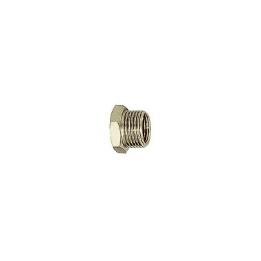 Riegler Reducing nipple short G 1 1/2 o., G 1 1/4 i., nickel-plated brass 100848