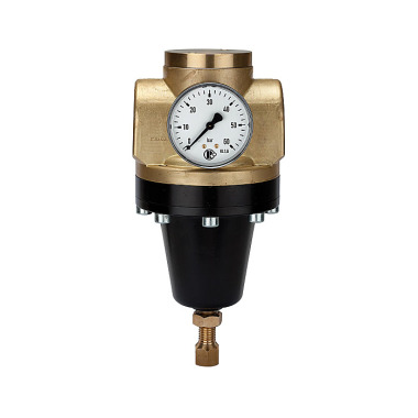 Riegler High pressure regulator 60 bar, incl. mano., G 3/8, control range 0.5-12 bar 101147