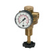 Riegler Pressure regulator for water, pressure gauge, G 1/2, 0.5 - 6 bar 101309