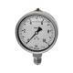 Riegler Glycerine pressure gauge, CrNi steel, G 1/4, -1 / 0 bar, Ø 63 102308