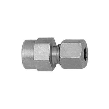 Riegler Mano connection screw connection G 1/4 i., pipe outer Ø 8, galvanized steel. 102634