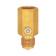 Riegler Shock reducer for pressure gauge, G 1/2, PN 400 bar, made of brass 102682