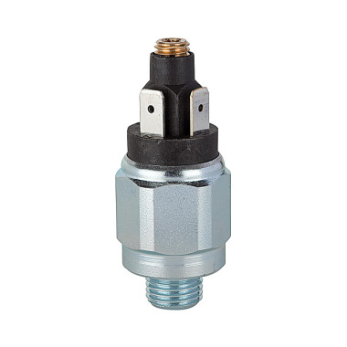 Riegler Pressure switch, standard, galvanized steel, G 1/8, 0.5 - 2 bar, normally closed 102999