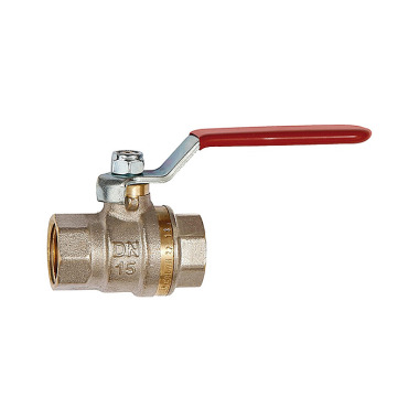 Riegler Ball valve standard design, red steel lever, IT/IT, G 1/4 103167