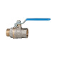 Riegler Ball valve standard design, blue steel lever, IT/ET, G 1/4 103211