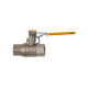 Riegler Safety ball valve with spring reset, nickel-plated brass, Rp 1 103231