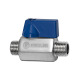 Riegler Mini ball valve, stainless steel 1.4401, AG/AG, G 1/4, DN 8 103495