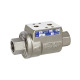 Riegler Coaxial valve, pneumatically operated, double-acting, NC, nickel-plated brass, NBR, Rp 3/8 103723