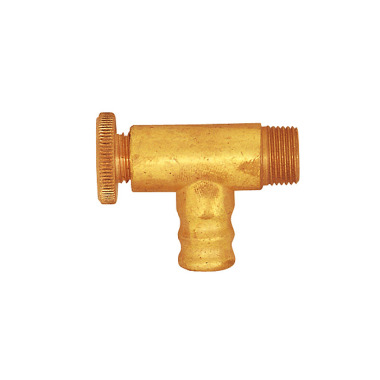 Riegler Drain and vent valve, brass, angle shape, G 1/8 103739