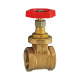 Riegler Socket gate valve, without spindle stroke, brass, G 3/8, DN 10 103774