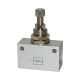 Riegler Throttle valve, in block shape, Anodised aluminium, G 1/8 103809