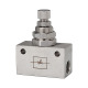 Riegler Throttle valve, block form, stainless steel 1.4404, G 1/4, PN max. 10 bar 103814