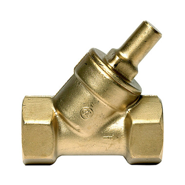 Riegler Check valve, Inclined seat design, Brass, Rp 3/8, 0.5 bar 103825