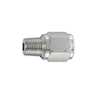 Riegler Check valve, miniature design, nickel-plated brass, R/Rp 1/8, 0.2 bar 103845