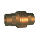 Riegler Check valve, Full passage, Brass, Rp 3/8, 20 - 50 mbar 103868