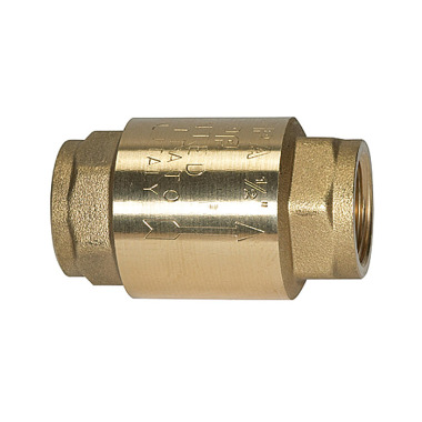 Riegler Check valve, Full passage, Brass, G 1/2, 0.01 - 0.03 bar 103882