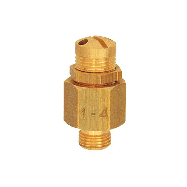 Riegler Mini blow-off valve, brass, G 1/8, set pressure 6.0 - 12.0 bar 103904