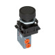 Riegler 3/2-way miniature valve, manual, Push button, NC, 4 mm side 106397