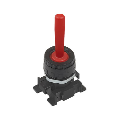 Riegler Manual lever, red, monostable 106445