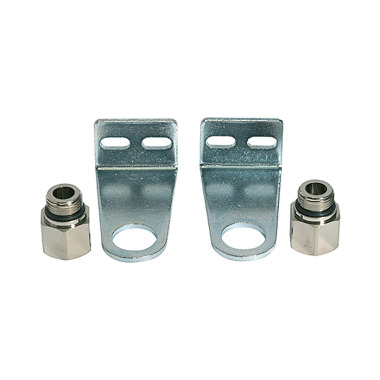 Riegler Mounting bracket set for way valves, Height 120 mm, G 1/8 106604