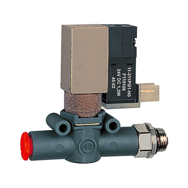 Riegler 3/2-way solenoid valve, soundproof drain, thread G1/8, 6 NC 106851