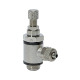 Riegler Throttle check valve, supply air pressure, quick connection G1/8, hose 5/3 106905