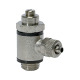 Riegler Throttle valve, throttling on both sides. Quick-release fastener M5, hose 4/2.5 106969