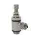 Riegler Throttle valve, throttling on both sides, quick-release fastener M5, hose 4/2.5 106993