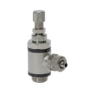 Riegler Throttle valve, throttling on both sides, quick-release screw M5, screw 5/3 106994