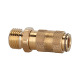 Riegler Quick release coupling NW 2.7, brass plain, G 1/8 AG 107070