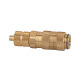 Riegler Quick release coupling NW 2.7, brass, hose connection 4x3 107075