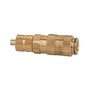 Riegler Quick release coupling NW 2.7, brass, hose connection 5x3 107076