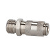 Riegler Quick release coupling NW 2.7, nickel-plated brass, M5 AG 107087