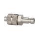 Riegler Nipple for couplings NW 2.7, nickel-plated brass, for hose 4x3 107099