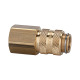 Riegler Quick release coupling NW 5, brass plain, G 1/8 IG 107128