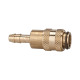 Riegler Quick release coupling NW 5, brass bare, nozzle LW 4 107131