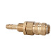 Riegler Quick release coupling NW 5, brass plain, grommet LW 6, M12x1 107139