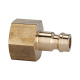 Riegler Nipple for couplings I.D. 5, bright brass, G 1/8 IT, AF 14 107151