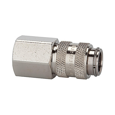 Riegler Quick release coupling NW 5, nickel-plated brass, G 3/8 IG 107163