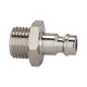 Riegler Nipple for couplings NW 5, nickel-plated brass, G 1/8 AG 107184