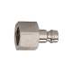 Riegler Nipple for couplings NW 5, nickel-plated brass, G 3/8 IG 107189